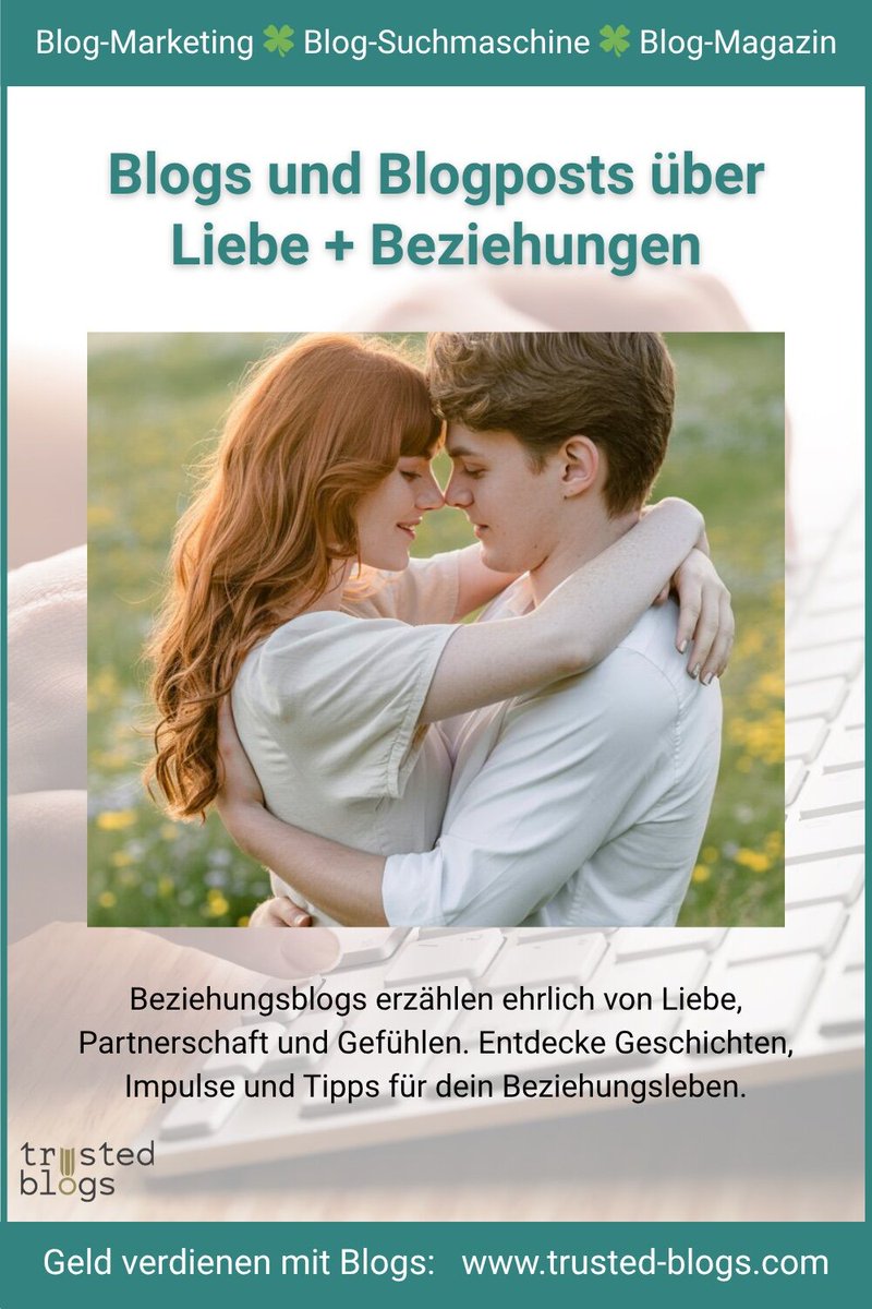 trustedblogs's tweet image. Blogposts über Liebe + Beziehungen:

👉 trusted-blogs.com/rec/blogposts-…

Entdecke Geschichten, Impulse und Tipps für dein Beziehungsleben.

Wir empfehlen deinen #Blog ❤️
Hier anmelden: trusted-blogs.com/blogger