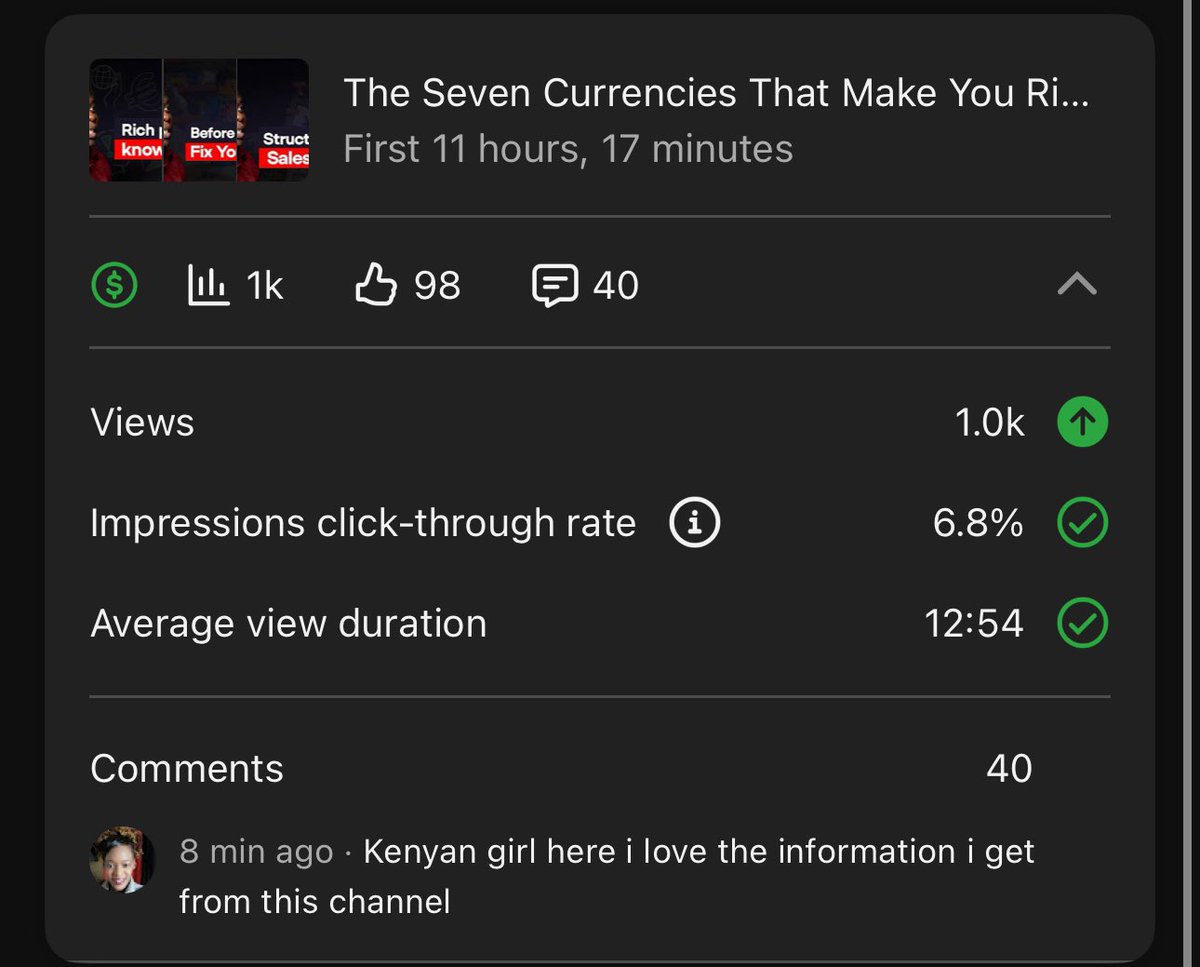 unscript_ed's tweet image. The Seven Currencies That Make You Rich (Not Just Money) - Moses B. Arthur
youtu.be/RWrjdp9mnyk