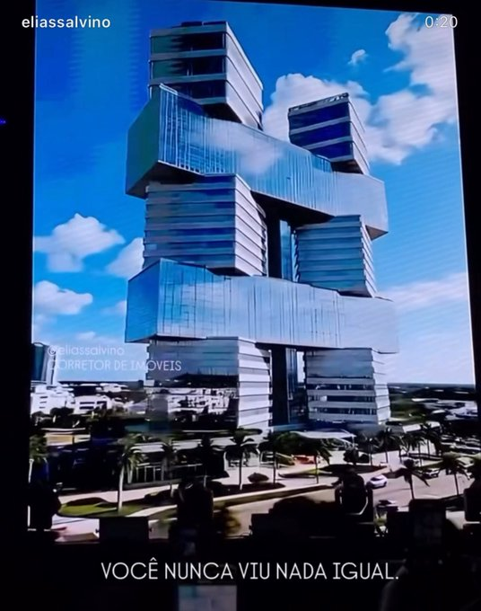 Salvador tem um prédio QR Code. 
Conquista tá lançando um hastag.