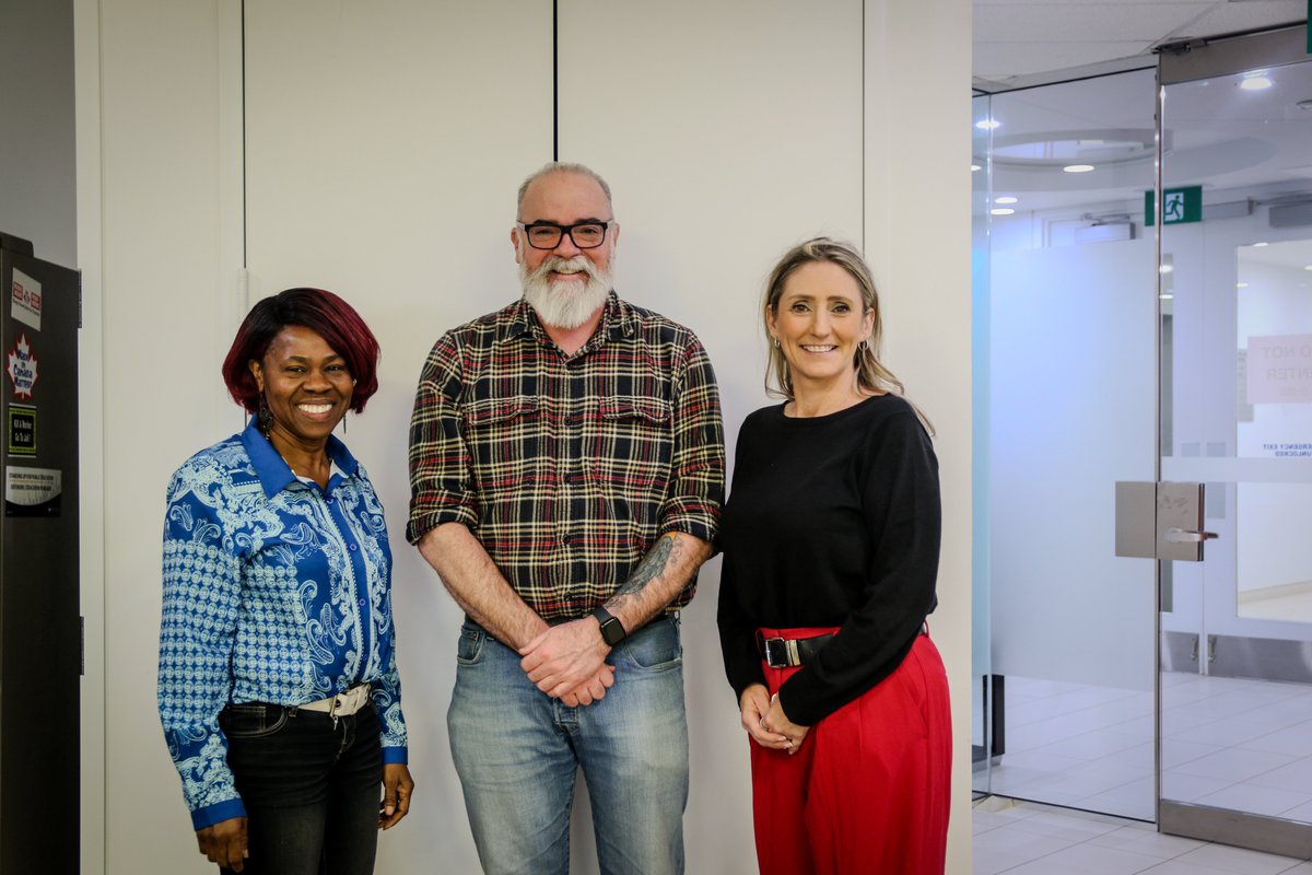 OFLabour's tweet photo. We kicked off the morning at the House of Labour with @Rob_T_E_Ashton , candidate for federal NDP leader, and @torontolabour President Andria Babbington.

Strong conversation, sharper strategy, exactly what we need to build worker power!
@waltonmom 
#CdnPoli #CanLab #OnLab #OnPoli