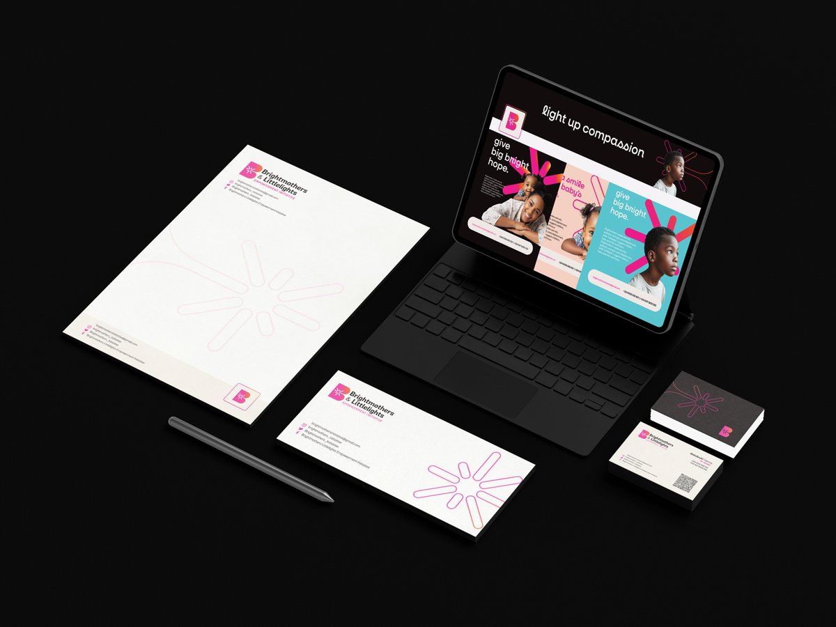 CqreStudio's tweet photo. Bright Mothers Brand Identity https://t.co/VpxFiCFiUR