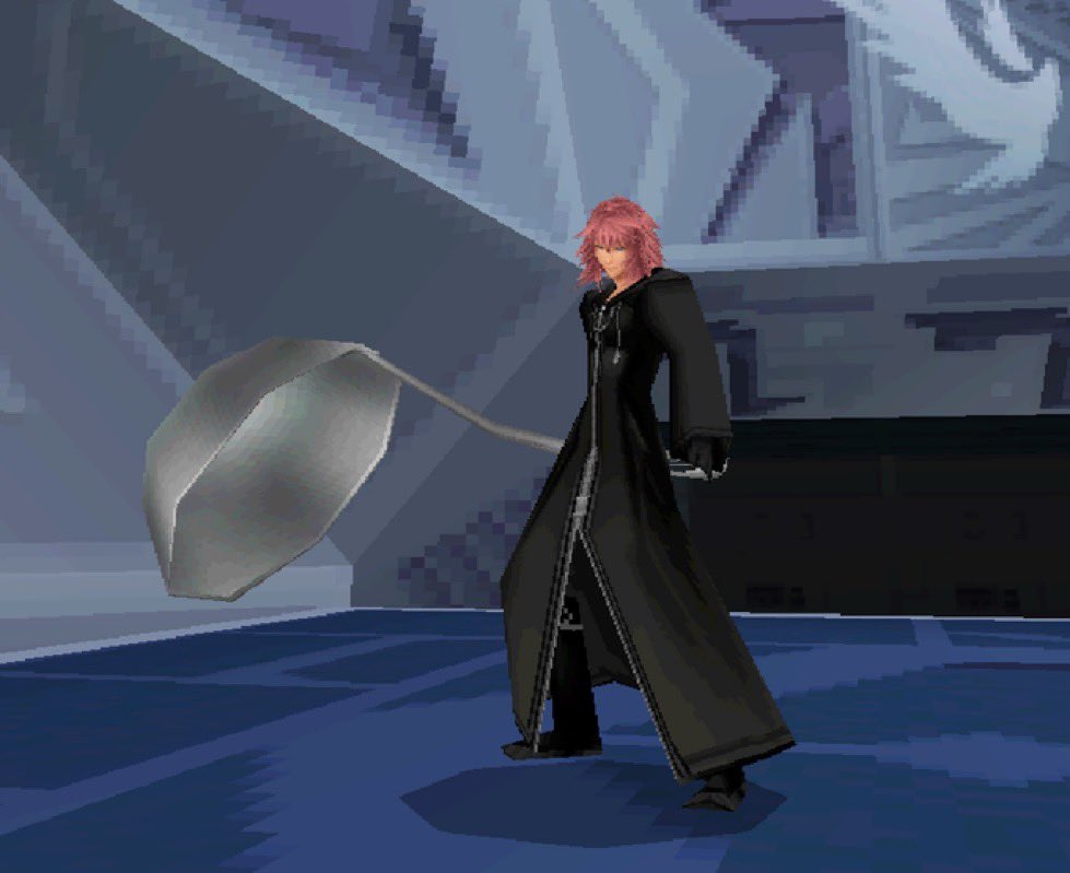 Kingdom Hearts 358/2 Days really is a special game because it’s the only one that allows you to play as Marluxia with a giant fucking soup ladle 😭😭