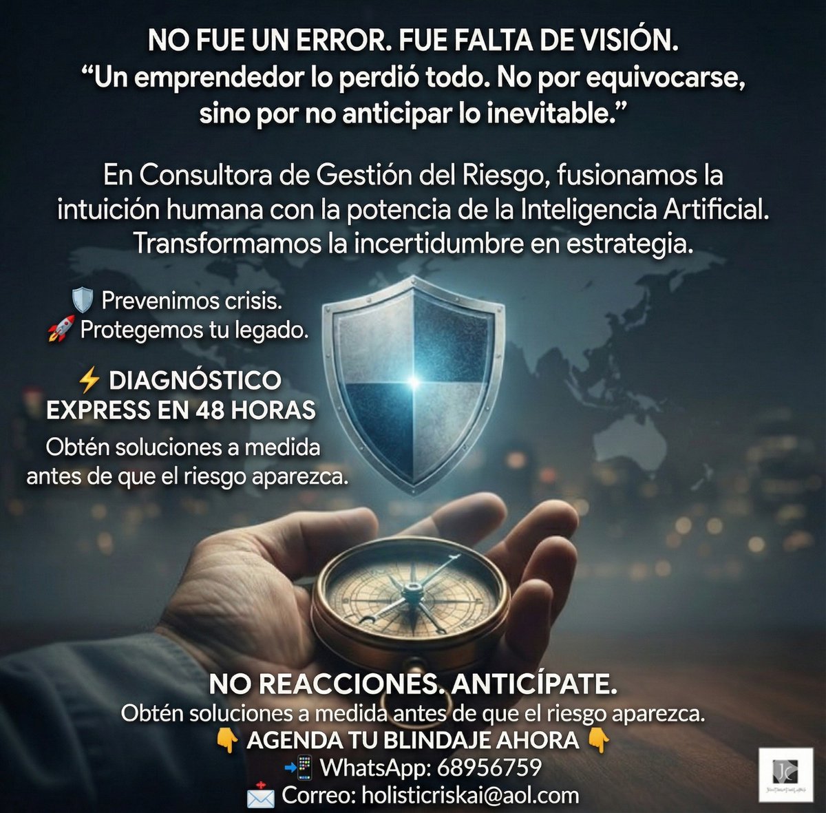 JuannioGuardado's tweet photo. “En Gestión del Riesgo | unificamos seguridad física y cibernética usando IA para anticipar amenazas y evitar pérdidas. Nuestro enfoque holístico te da visibilidad real, continuidad operativa y decisiones basadas en datos. Si necesitas resultados concretos https://t.co/p8rPMofqLw