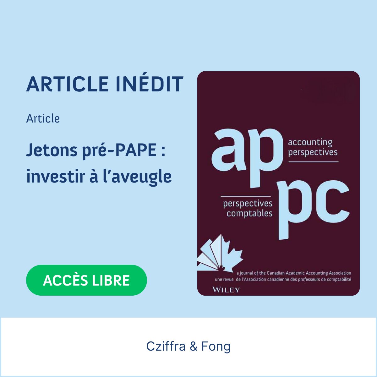 Accounting Perspectives / Perspectives comptables tweet media