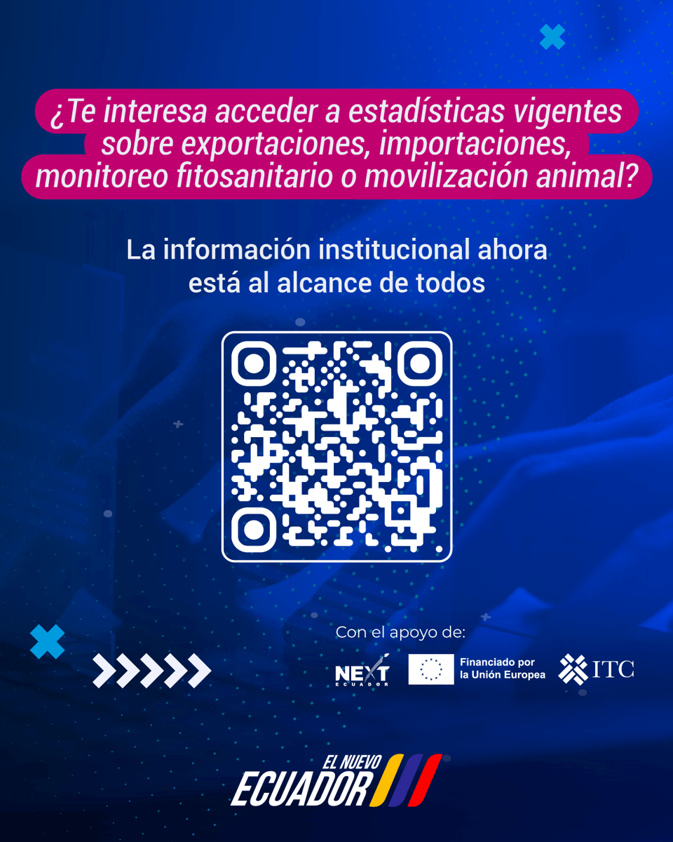 AgrocalidadEC's tweet photo. La información institucional de @AgrocalidadEc ahora está al alcance de todos.
✔️ Explora tableros interactivos que evidencian nuestro trabajo en sanidad animal, vegetal e inocuidad.
#DatosQueTransforman https://t.co/5IT2SzTpg8