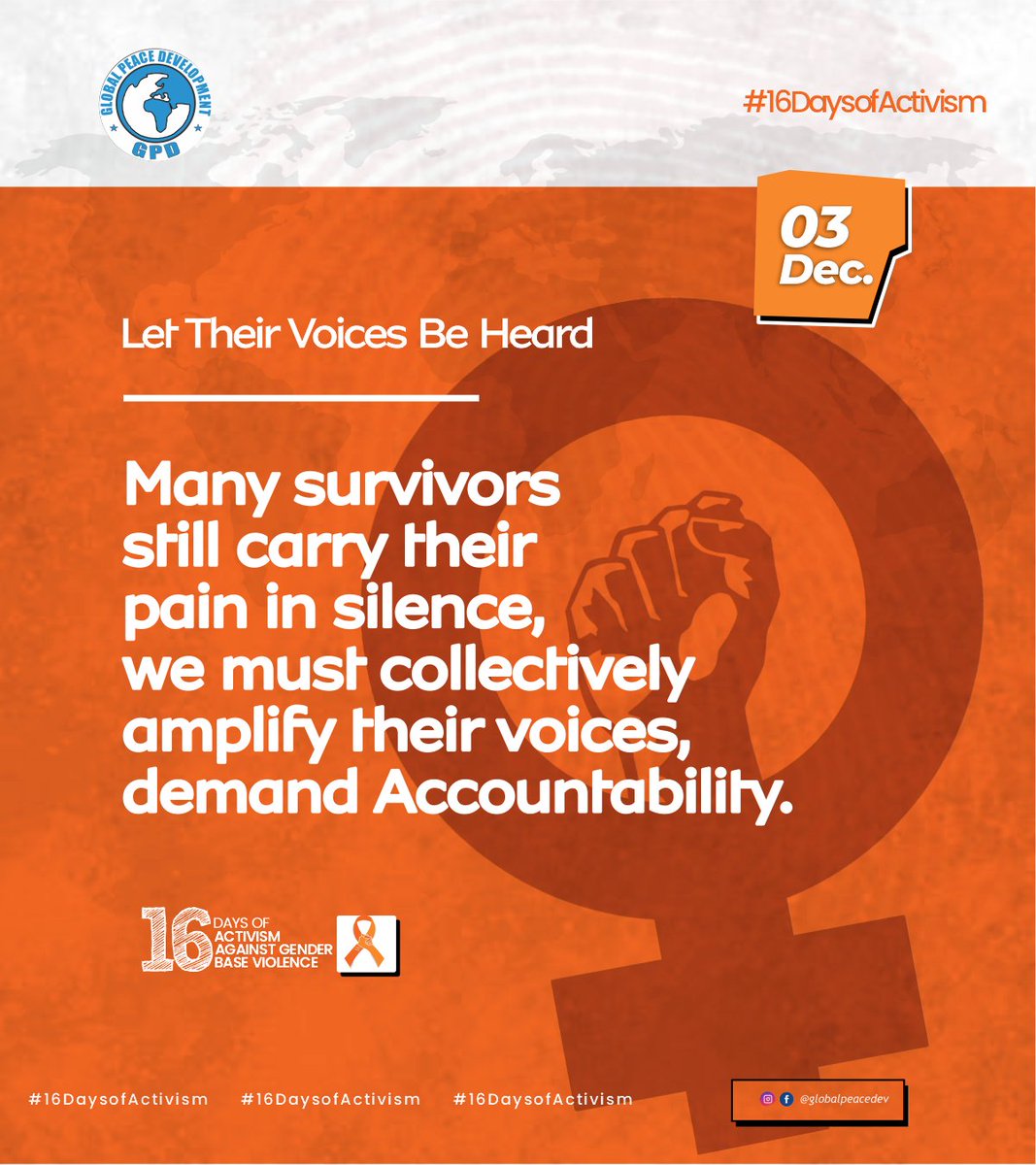 UNiTE to End Digital Violence Against All Women and Girls highlights the urgent call to protect women in our rapidly evolving digital world. 

#GlobalPeaceDevelopment 
#16DaysOfActivismAgainstGenderBasedViolence
#UNiTE2025
#EndDigitalViolence
#EndGBV