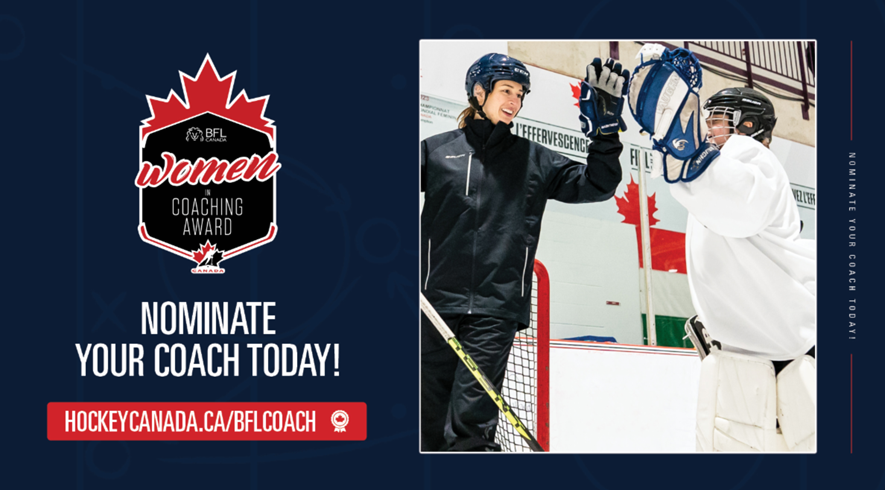 Help spotlight BC and the Yukon's best female Community, Competitive, or High Performance coaches! 

Nominations are now open for <a href="/HockeyCanada/">Hockey Canada</a> &amp; <a href="/BFLCANADA/">BFL CANADA</a>'s 7th annual BFL Women in Coaching Awards🏆

🚨Deadline: March 31, 2026
📝Nominate: hockeycanada.ca/BFLCoach