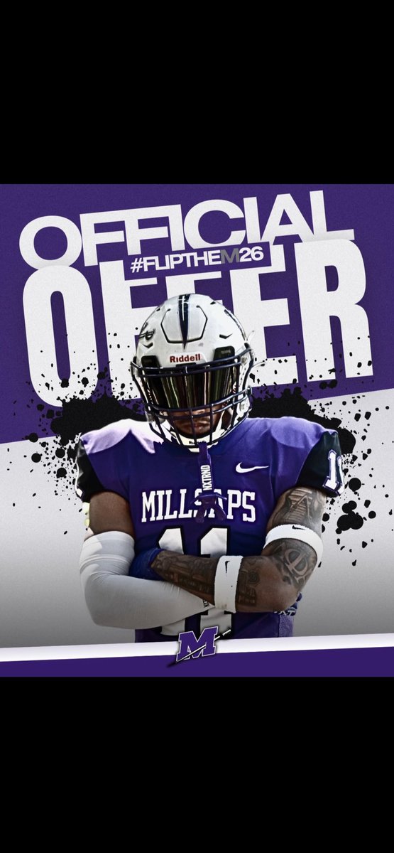 After a great conversation with <a href="/CoachTMar/">Taylor Martin</a> I am blessed to be offered by <a href="/MajorsFootball/">Millsaps Football</a>. #fliptheM
<a href="/Z_Leger/">Zachary Leger</a> <a href="/_SMHSFootball/">St. Michael Football</a> <a href="/GridironFootbal/">Gridiron Football®</a> <a href="/JaceLejeune/">Jace LeJeune</a>