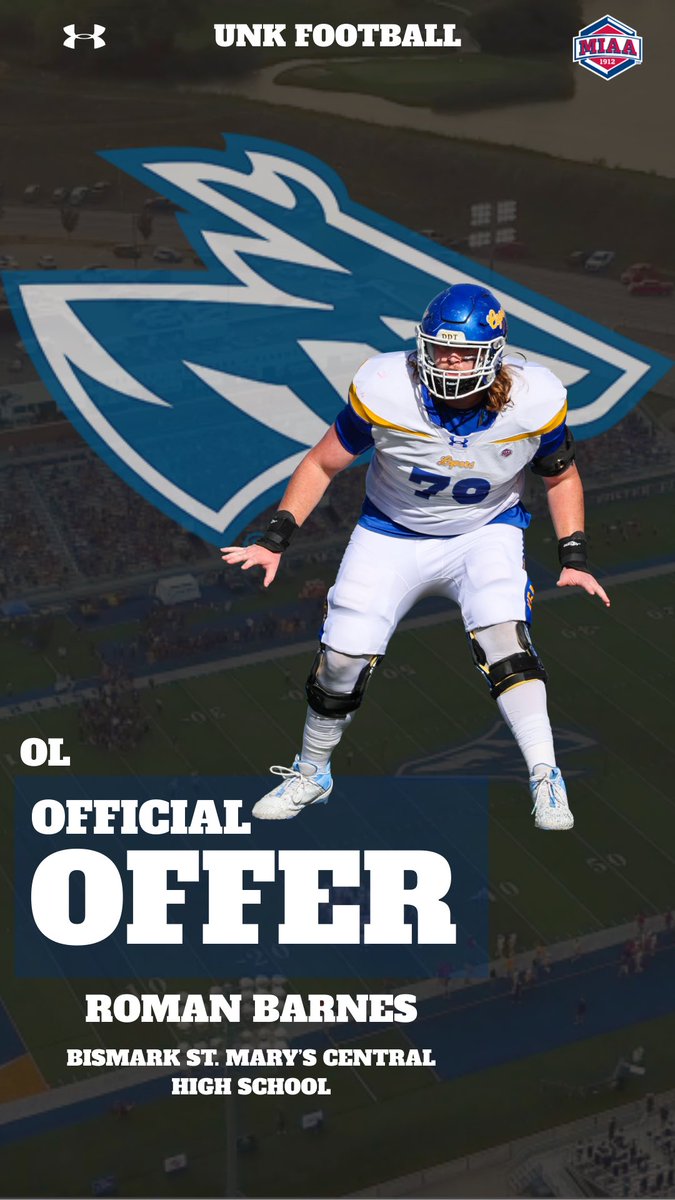 RJB7741's tweet photo. After a conversation with @CoachNateBaker, I’m blessed to receive an offer to play football at Nebraska Kearney! @UNK_Football @BoehleTristen @CoachRHeld https://t.co/417LKkyg98