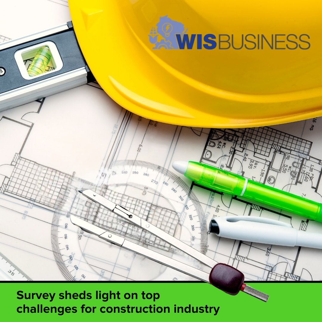 WisBusiness's tweet image. 📊 38% pointed to #labor shortages, 35% said rising #material costs and 32% said job site 🏗 safety, followed by #training and onboarding with 25%, #equipment maintenance or availability with 24% and #subcontractor management with 16%. @JJKeller 
 wisbusiness.com/2025/survey-sh…