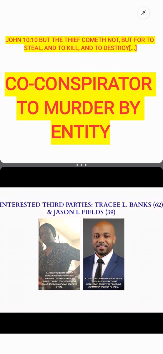 thisisthepoc's tweet image. THE HUMILIATION &amp;amp; FEDERAL PROSECUTION OF THE ENEMY WHOM JASON FIELDS AND TRACEE BANKS PERMITTED TO USE THEM TO ATTACK ME &amp;amp; MY PURPOSE ONLY TO BE PROVEN AS LAWLESS PERVERTS &amp;amp; JEZEBEL SPIRITS WHO LOST IN THEIR EFFORTS FOR THEIR FATHER, THE DEVIL. #FEDERALPRISON #COMMIT #MARTIALLAW