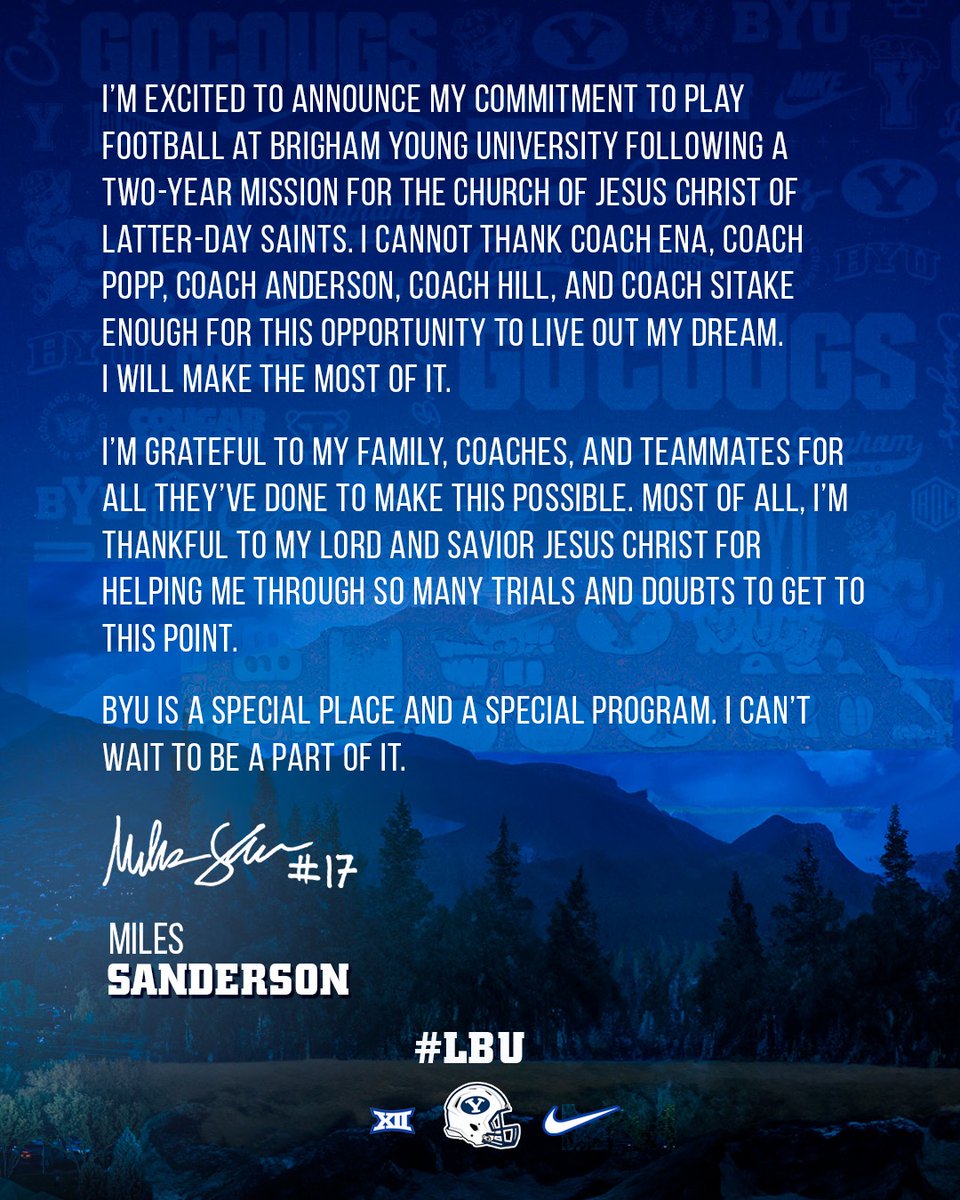 Miles Sanderson (2026 ILB) tweet media