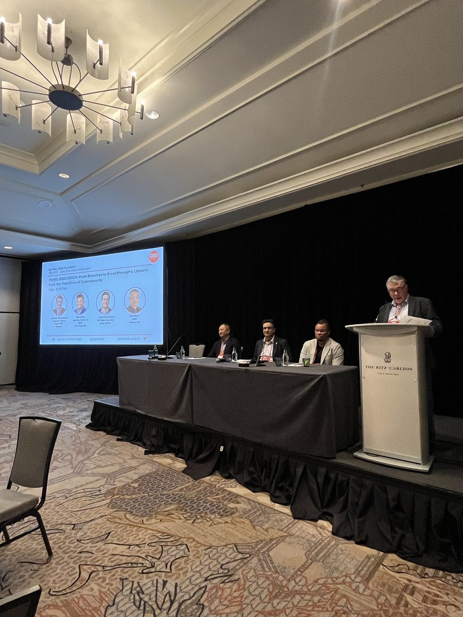Good afternoon! Our CISO Flagship coverage continues, &amp; we’re excited to welcome our panel in partnership with <a href="/Sophos/">Sophos</a>. They’ll be discussing “From Breaches to Breakthroughs: Lessons from the Frontlines of Cybersecurity.”  With our moderator, Chester Wisniewski! #ImpactFlagship