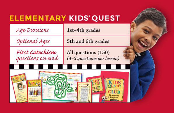 GCP_Publication's tweet image. Both Beginning Kids’ Quest (Ages 4–5 ) and Elementary Kids’ Quest (Grades 1–4) include three volumes with 12 lessons each—that’s 36 lessons per age level! The flexible design makes it perfect for Sunday school, first hour, homeschool, and more!