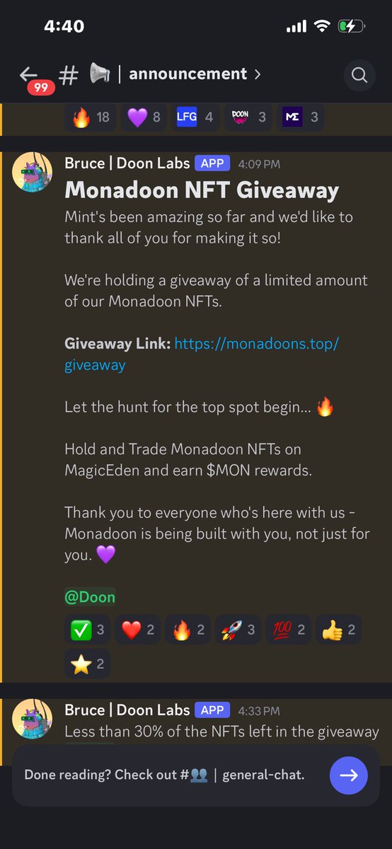 DO NOT CONNECT TO THE LINK IN THE <a href="/Monadoons/">Monadoon (Upfloor)</a> DISCORD. 

I DON’T KNOW IF IT IS THE TEAM OR IF SERVER IS COMPROMISED. 

USERS ARE GETTING DRAINED AND KICKED FROM SERVER.