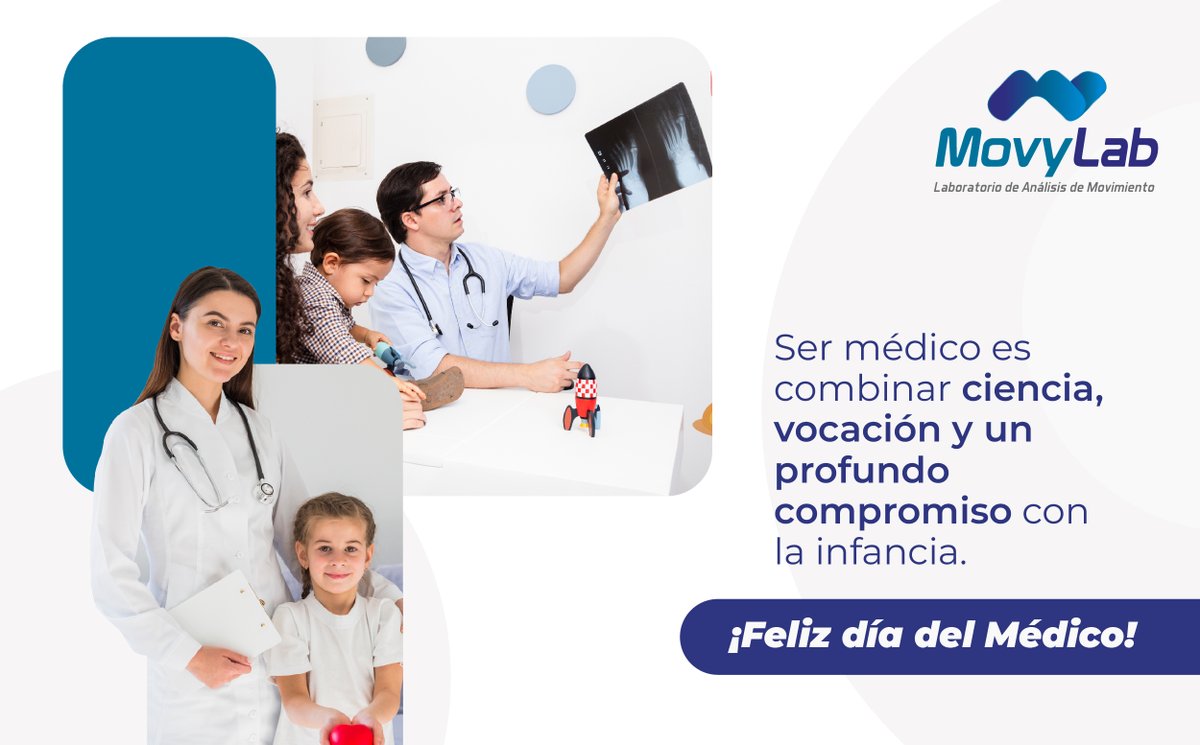 MovyLab's tweet image. Hoy reconocemos a quienes investigan, operan, enseñan y acompañan a los niños y sus familias en cada etapa de su tratamiento.
Gracias por impulsar la movilidad, la independencia y la calidad de vida de quienes más lo necesitan.
¡Feliz Día del Médico!