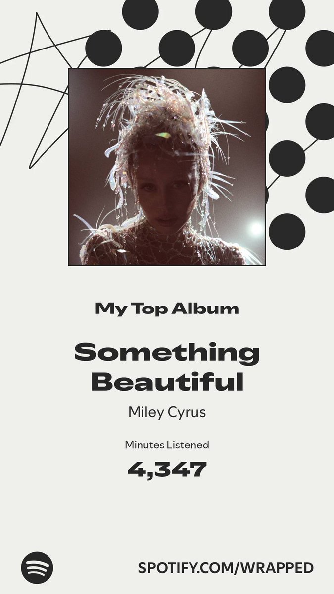 MichaelWsweeney's tweet photo. #SpotifyWrapped confirmed what we already knew, it always has and always will be about @MileyCyrus ✨ https://t.co/x7XZMkDoiI