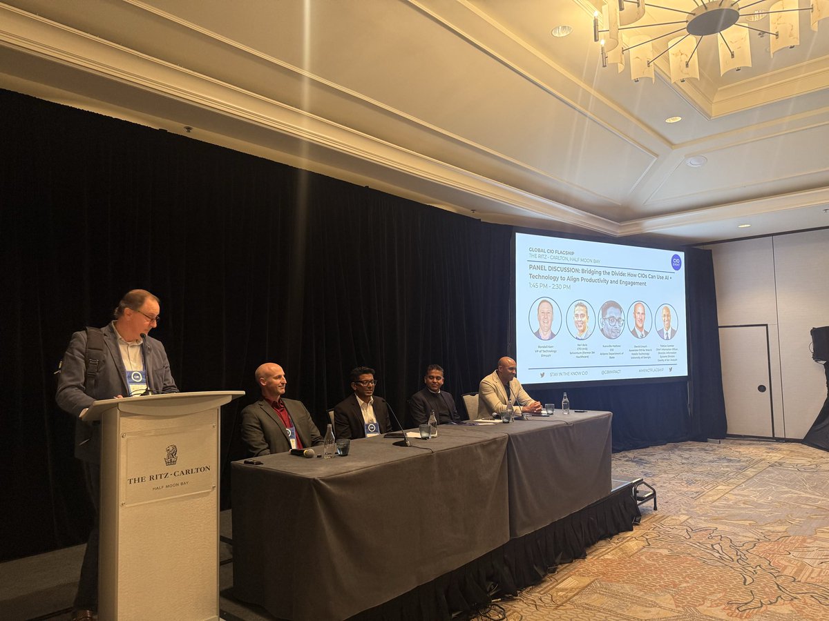 Such a pleasure having Randall Kerr lead us in our next panel - "Bridging the Divide: How CIOs Can Use AI + Technology to Align Productivity and Engagement" #IMPACTFLAGSHIP #CIO
<a href="/simpplr/">Simpplr</a> Thank you to all of our fantastic panelists!