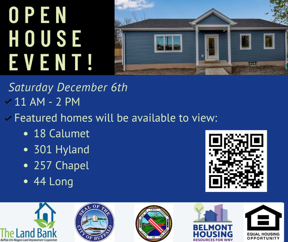 🏠 Join Us at an Open House! 🏠

Join us this Saturday, November 15th for a special day of open houses featuring all of our available homes through the ARPA Infill Project! ️
✨ 4 brand new homes will be available to view!
📍 When: Saturday, December 6, from 11 AM - 2 PM