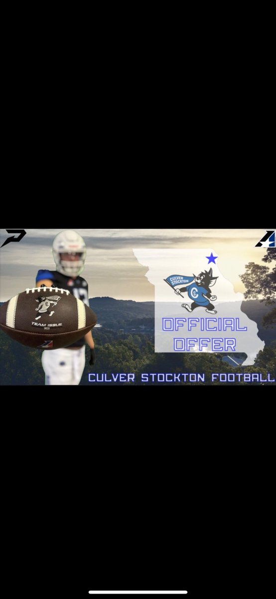 #AGTG Blessed to have received an Offer from Culver-Stockton!
<a href="/CoachBowman55/">James Bowman</a> <a href="/CSCwildcatsFB/">Culver Football</a> 
#JUCOPRODUCT