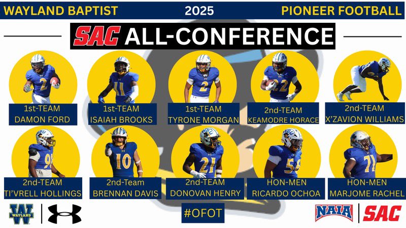 Congrats to all 10 of our Pioneers on receiving All Conference nods! 🏅