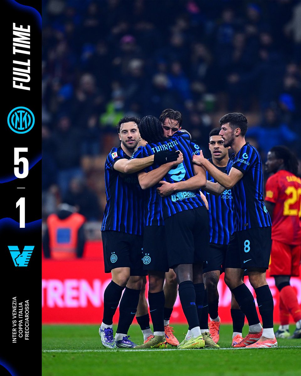 Inter's tweet image. Biglietto per i quarti di finale strappato 🎟️