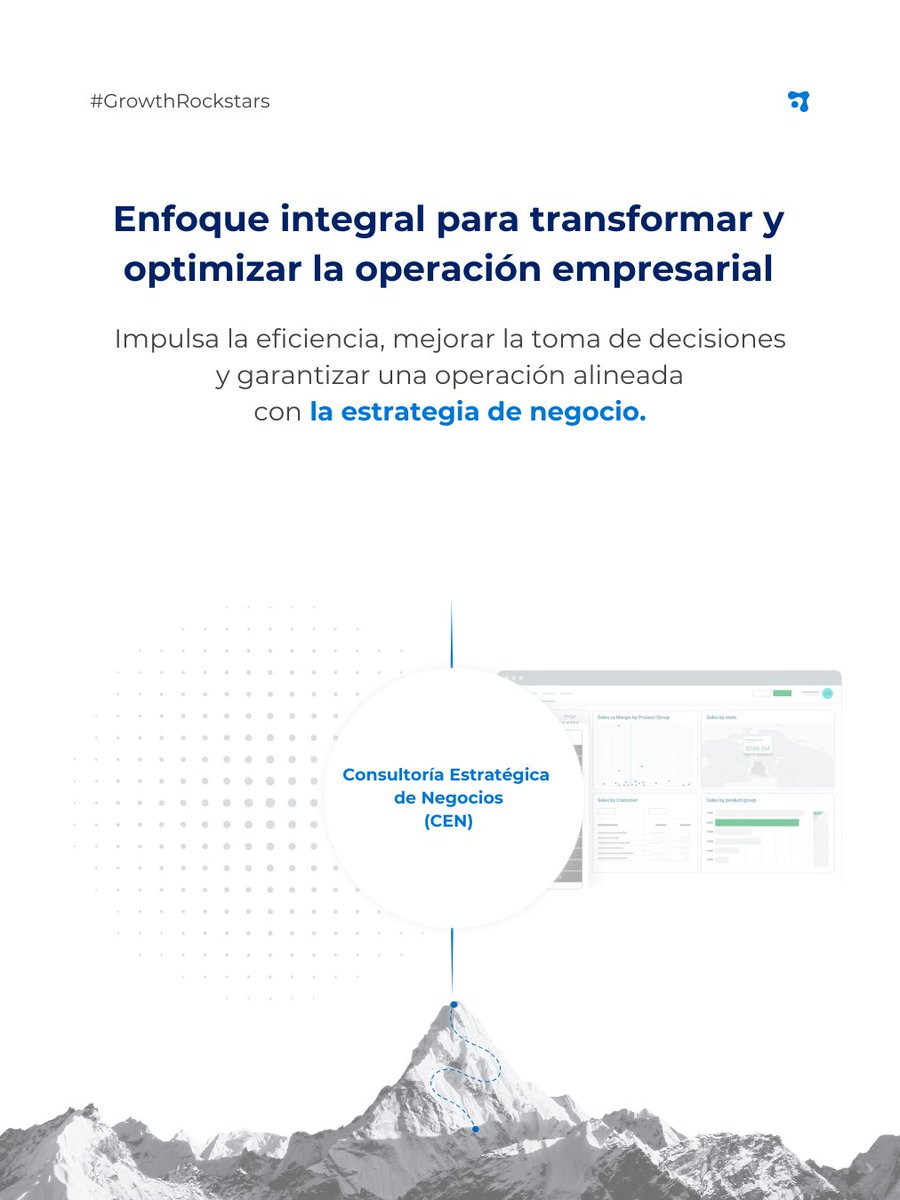pensertrust's tweet image. CEN: Transformación integral del negocio. Optimizamos gestión, experiencia (cliente/empleado) y datos para impulsar la eficiencia, mejorar decisiones y alinear la operación con tu estrategia.

#CEN #Data #GestionEmpresarial