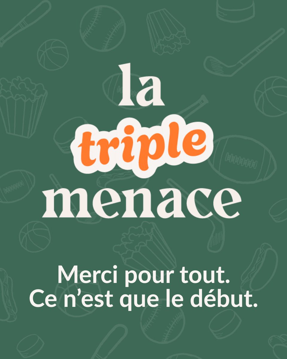 PodTripleMenace's tweet photo. MERCI D'ÊTRE LÀ. À l'occasion du #SpotifyWrapped, on fait le point sur 2025. 

On n'a pas vraiment de mots pour décrire à quel point nous sommes reconnaissant de te voir écouter, liker, commenter, partager ce qu'on crée pour toi. 

- Mio, Félix, POP, Producer Oli &amp; Jay². https://t.co/xjx2U71Lcr