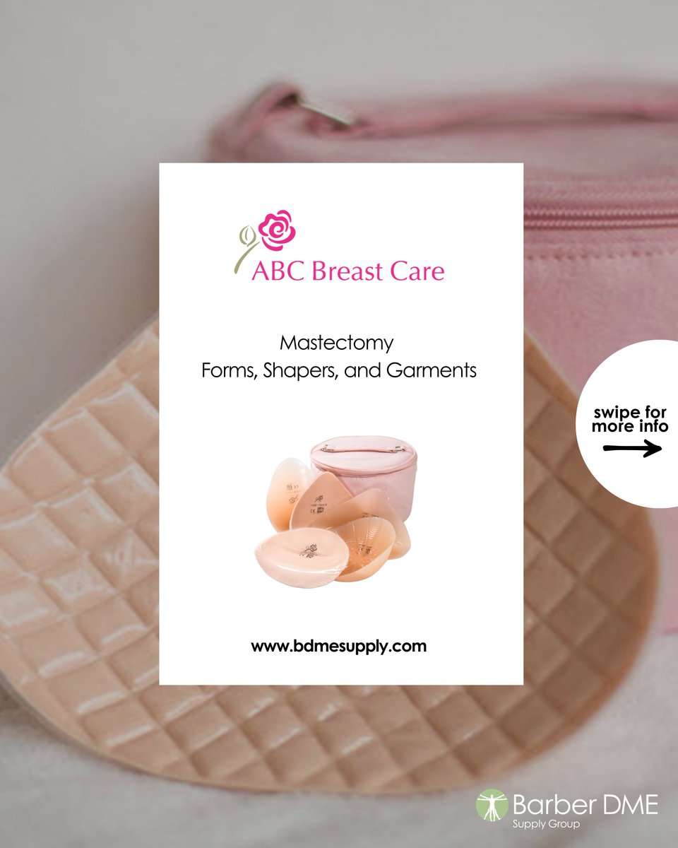BarberDME's tweet photo. ✨ Discover Comfort, Confidence, and Care ✨

At Barber DME Supply Group, we’re proud to offer ABC Breast Care mastectomy forms, shapers, and garments designed to provide support that feels natural and empowering.

#BarberDMESupplyGroup #ABCBreastCare #MastectomyCare https://t.co/8RgnPfLu2v