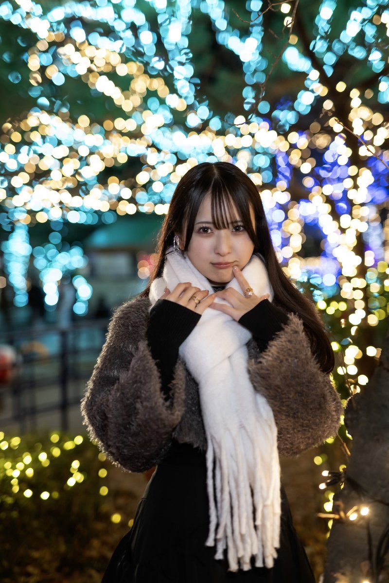 Yutap_ND85's tweet image. マフラーの温もり🧣

model：hisaさん
(@inuinu_1231 )