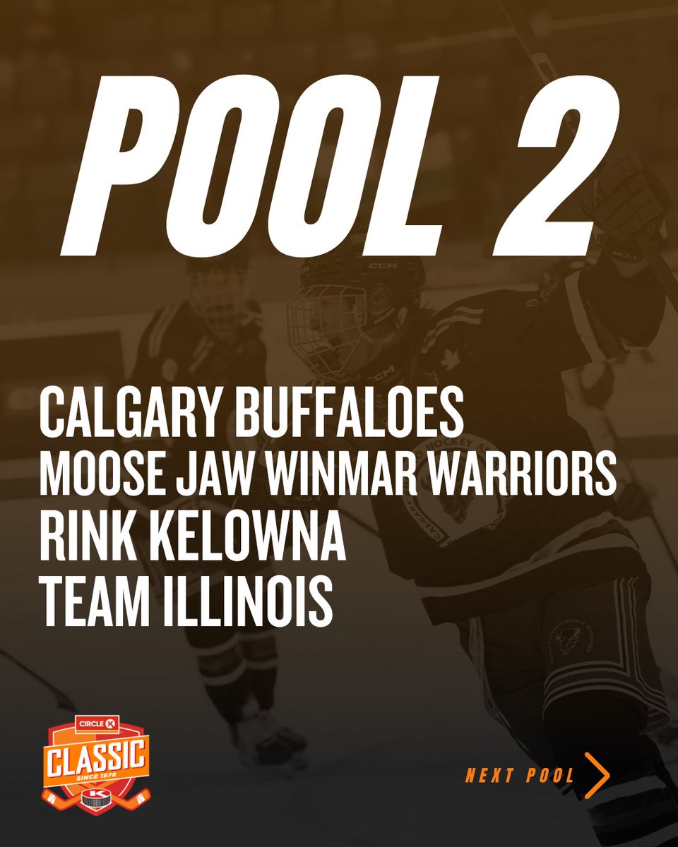 CircleKClassic's tweet photo. Missed the live reveal? No worries! Here's a recap of pools 1 through 4 for this year’s #CircleKClassic

Get ready, because tickets go on sale December 11th! Don’t miss your chance to be part of the action! 🔥🏒 https://t.co/jTtuWZQ3tv