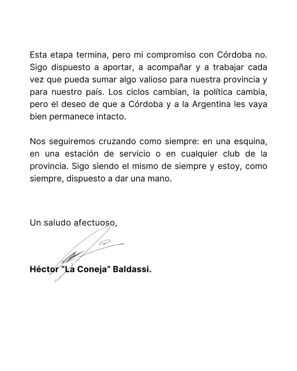Queridos cordobeses. GRACIAS.