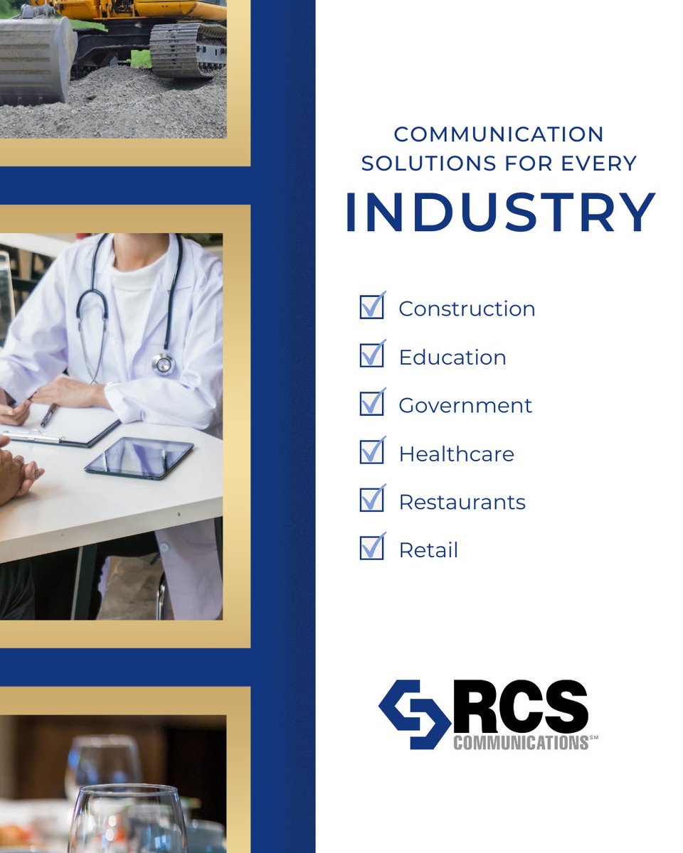 rcsinfo's tweet image. No matter your industry, we've got you covered. From construction to healthcare to restaurants, and everything in between, we provide tailored communication solutions that keep your teams connected and productive.

#BusinessSolutions #IndustryExperts #ReliableCommunication #RCS