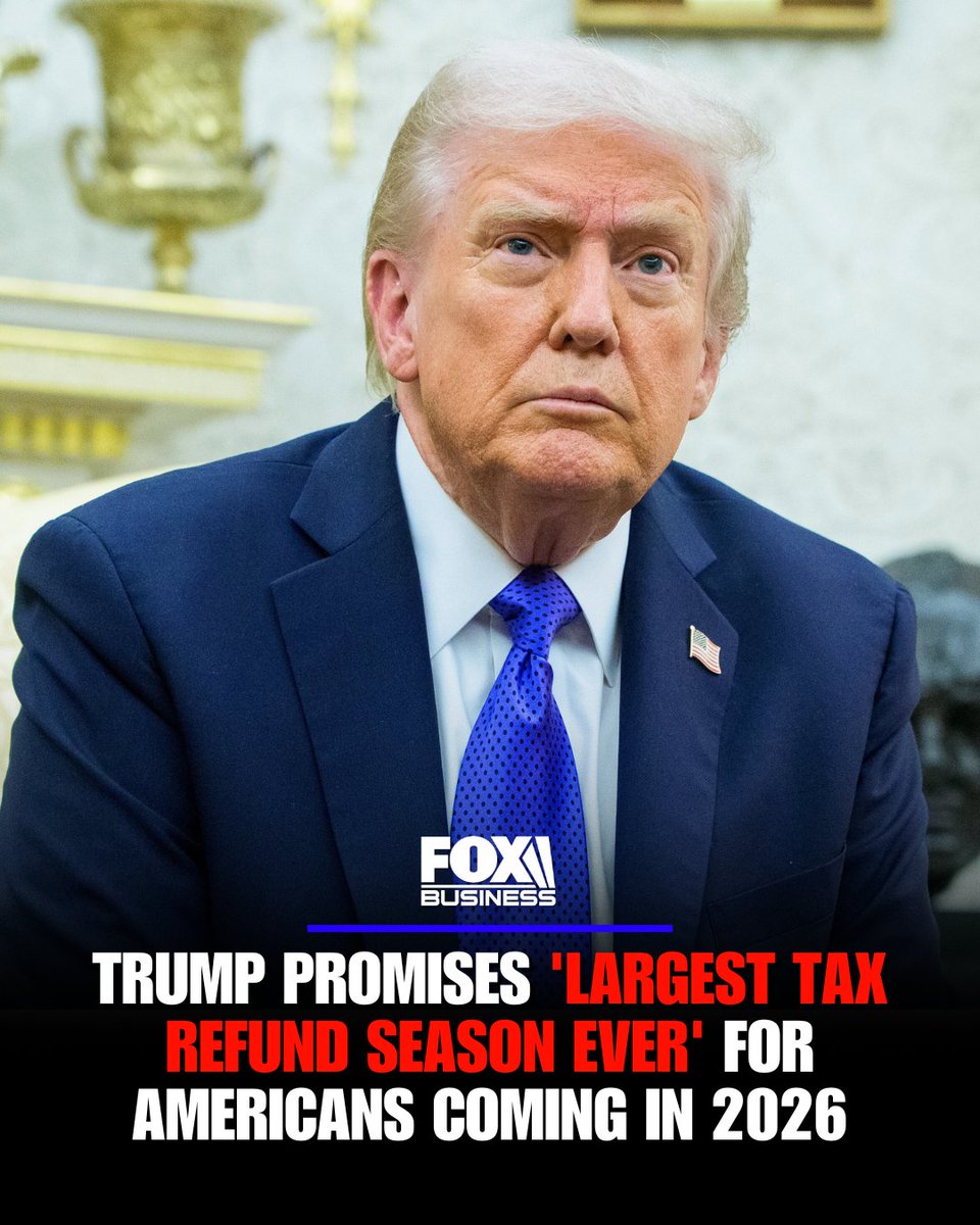 REFUND READY: President Trump announced that American taxpayers are in line for record tax refunds when this year’s filing season opens in the next few months, crediting the One Big Beautiful Bill for helping taxpayers get more money in their pockets.