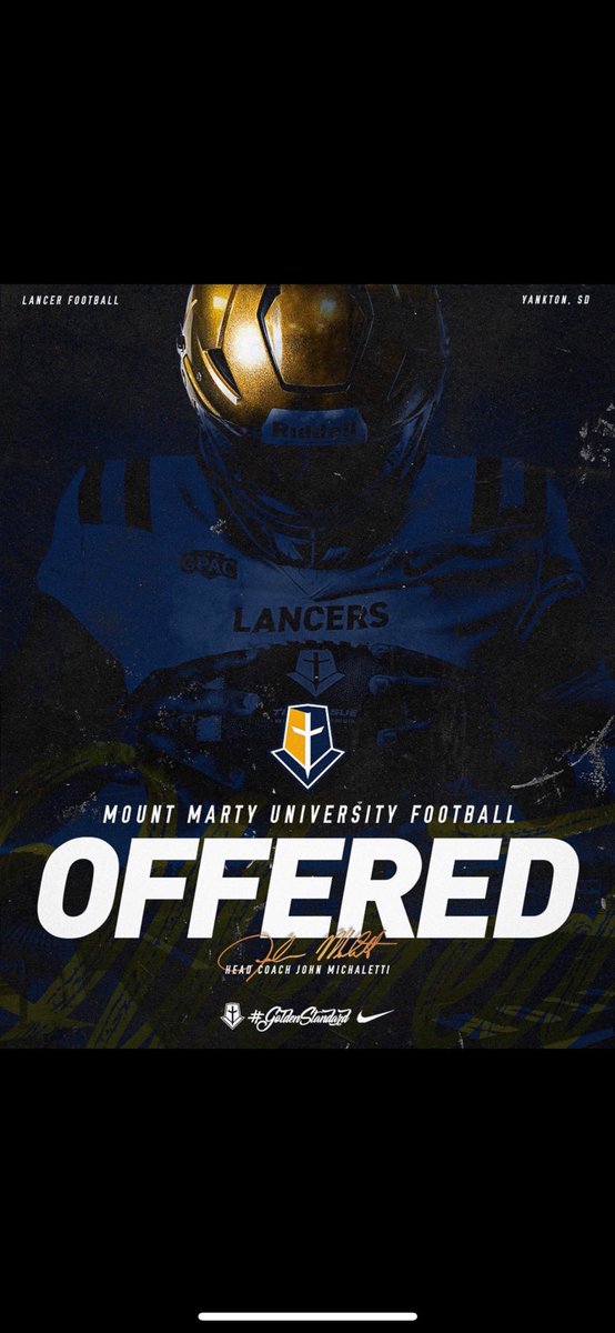 After a great conversation with <a href="/samfguest/">Coach Guest</a> I am proud to announce I have received a offer from <a href="/MMULancersFB/">Mount Marty Football</a> #AGTG 
<a href="/CoachParks_/">Stephen Parks</a> <a href="/PalomarFootball/">Palomar Football</a> <a href="/ttrainwithtony/">Tony Sheron</a> <a href="/TheoChatma72357/">Theo Chatman</a>