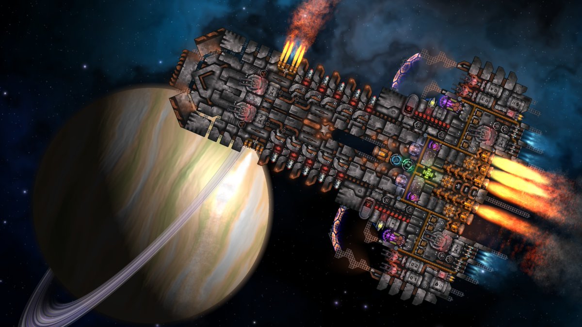 #Cosmoteer ship of the day: "Legionary V Medium Destroyer" by Ulkusus. Build your own ship in Cosmoteer: Starship Architect &amp; Commander! Download the FREE demo and buy it on Steam: store.steampowered.com/app/799600/