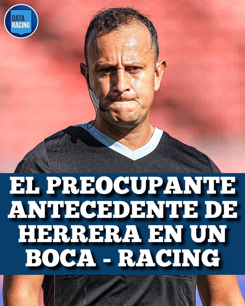 EL PREOCUPANTE ANTECEDENTE DE DARÍO HERRERA EN UN BOCA - RACING ‼️

👉🏻 El juez que dirigirá la Semifinal del domingo ya arbitró un choque entre La Academia y el Xeneize en La Bombonera y en aquella ocasión BENEFICIÓ claramente al local.

⚠️ Fue en un partido disputado en