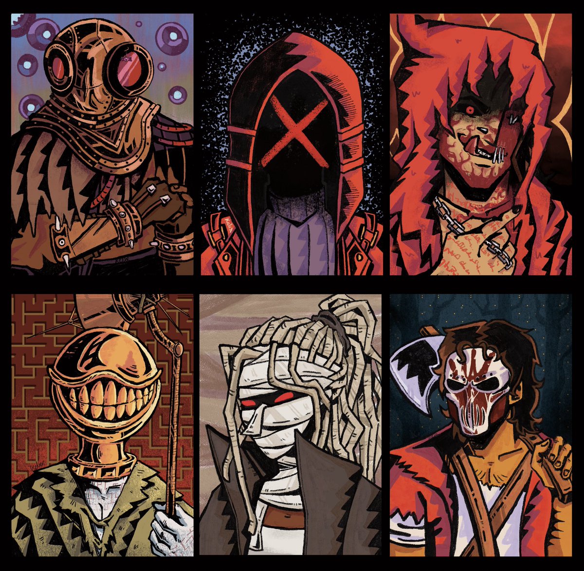 #HEXATOMBE #OrdemParanormal 
Acabo de fijarme de que nunca subí la versión con las máscaras