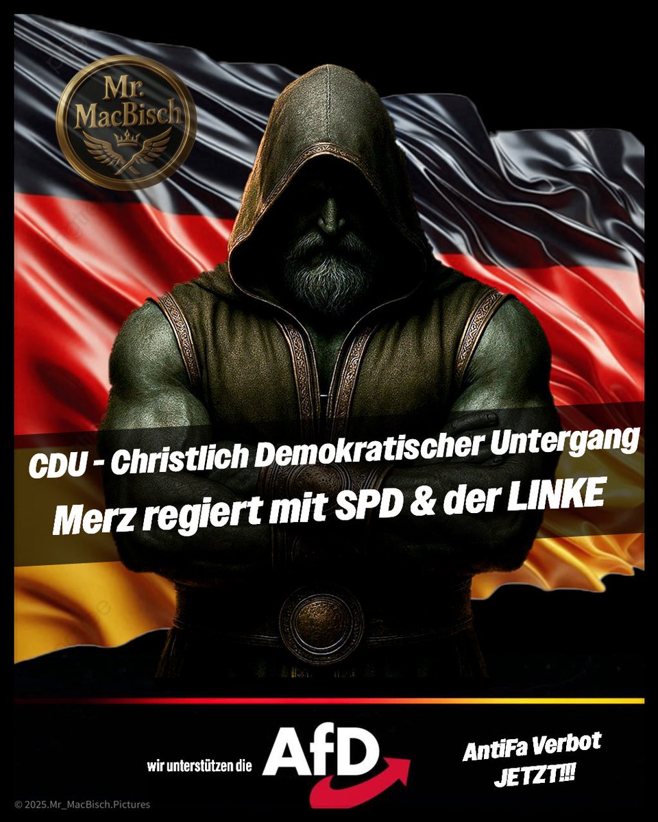 🇩🇪 𝕸𝖆𝖈𝕭𝖎𝖘𝖈𝖍'𝖘 𝐋𝐚𝐭𝐞 𝐍𝐢𝐠𝐡𝐭 𝐓𝐚𝐥𝐤 🇩🇪

+++ 𝐒𝐞𝐢𝐭 𝐇𝐞𝐮𝐭𝐞 𝐢𝐬𝐭 𝐞𝐬 𝐎𝐟𝐟𝐢𝐳𝐢𝐞𝐥𝐥 - 𝐌𝐞𝐫𝐳 𝐫𝐞𝐠𝐢𝐞𝐫𝐭 𝐦𝐢𝐭 𝐝𝐞𝐫 𝐒𝐏𝐃 &amp; 𝐝𝐞𝐫 𝐋𝐈𝐍𝐊𝐄 +++

🇩🇪⚔️🇩🇪⚔️🇩🇪⚔️🇩🇪⚔️🇩🇪⚔️🇩🇪⚔️🇩🇪

𝐆𝐮𝐭𝐞𝐧 𝐀𝐛𝐞𝐧𝐝, 𝐯𝐞𝐫𝐞𝐡𝐫𝐭𝐞 𝐊𝐚𝐦𝐞𝐫𝐚𝐝𝐞𝐧...

Mit