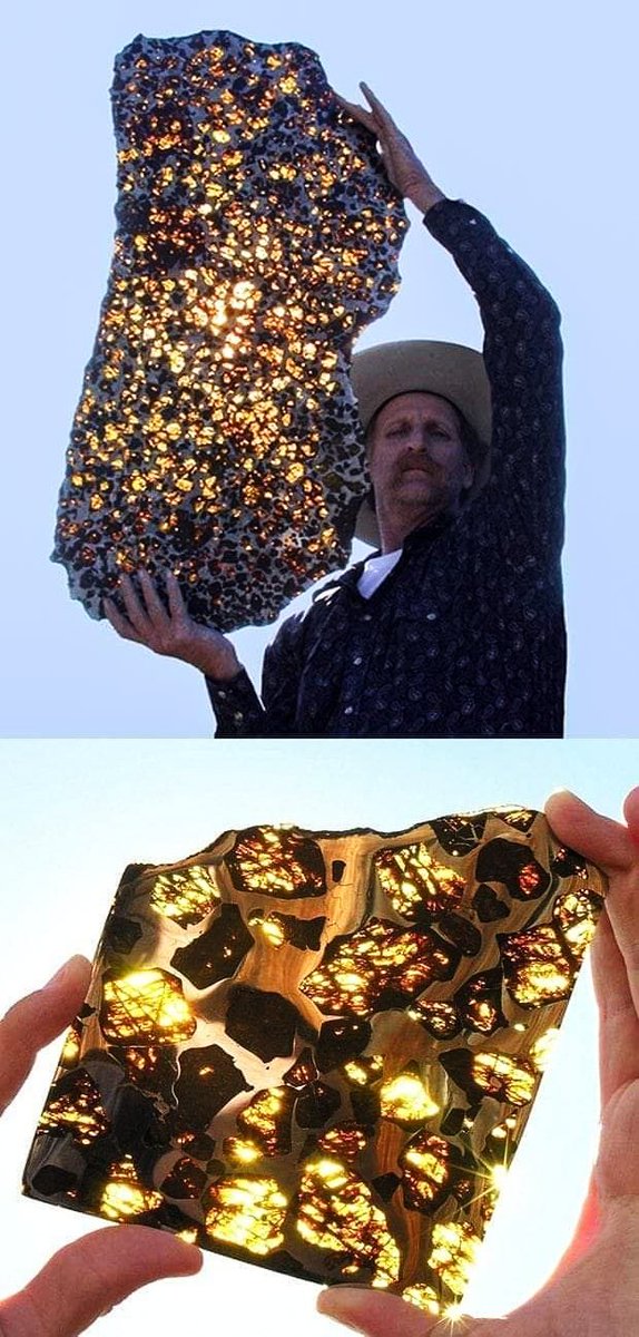 MAstronomers's tweet image. This is 4.5 billion-year-old Fukang Meteorite...
