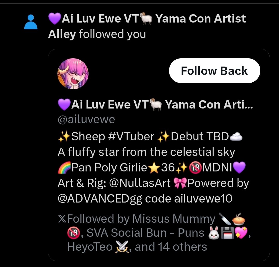 Grotwurks's tweet image. @ailuvewe um... hi.... okay, WHAT DA HECK!

I see people post when they get followed by large accounts... I never expected i would be one of them!