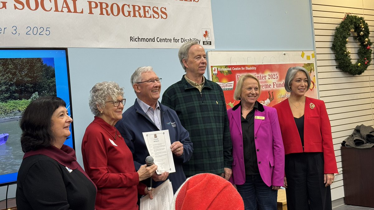 SamWangRichmond's tweet photo. Today is the UN International Day of Persons with Disabilities. Proud to join the Richmond Centre for Disability’s celebration for the second year as a Board Director and Treasurer. Thank you to everyone who continues to support @RCD_Richmond! #RichmondBC https://t.co/mIudM8y1VE