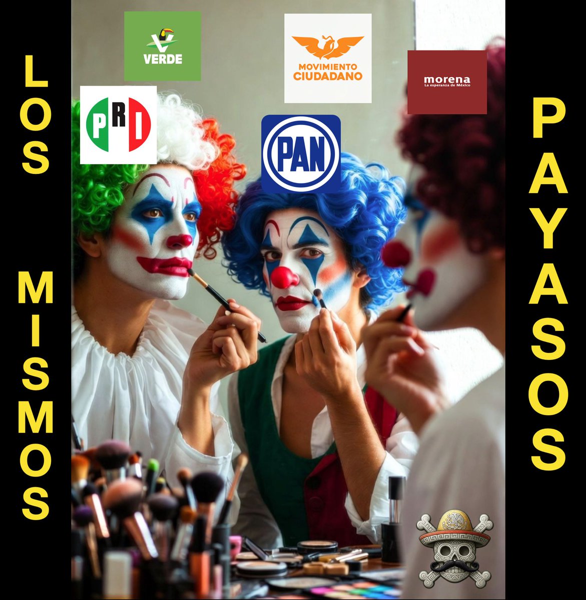 Tras 70 años de PRI llegó el PAN. El PAN hizo que regresara el PRI. El PRI nos recordó por qué lo habíamos sacado y apareció morena… solo para confirmar que todos los partidos son la misma basura.