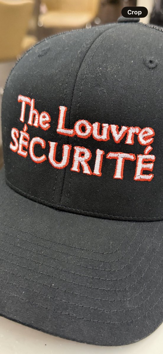 MarkOldman's tweet photo. No need to worry about the valuables at Art Basel Miami. I'm on the scene as "Louvre Sécurité" with a hat I made paying tribute to the Louvre's flawless risk management. Louvre Sécurité: beauty protected, exits neglected.

#ArtBasel #ArtBaselMiami #MiamiArtWeek #TheLouveSecurite https://t.co/XvxYUGXlry
