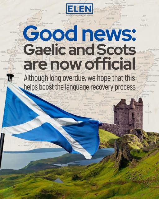 EUROLANG's tweet photo. #Gaelic and #Scots have been formally recognised as official languages in Scotland as part of a range of new measures coming into force through the 2025 Scottish Languages Act.
The Act, introduced by @theSNP Government, came into force on November 30th, St Andrew’s Day #ELEN2025 https://t.co/iaZXKxwTn1
