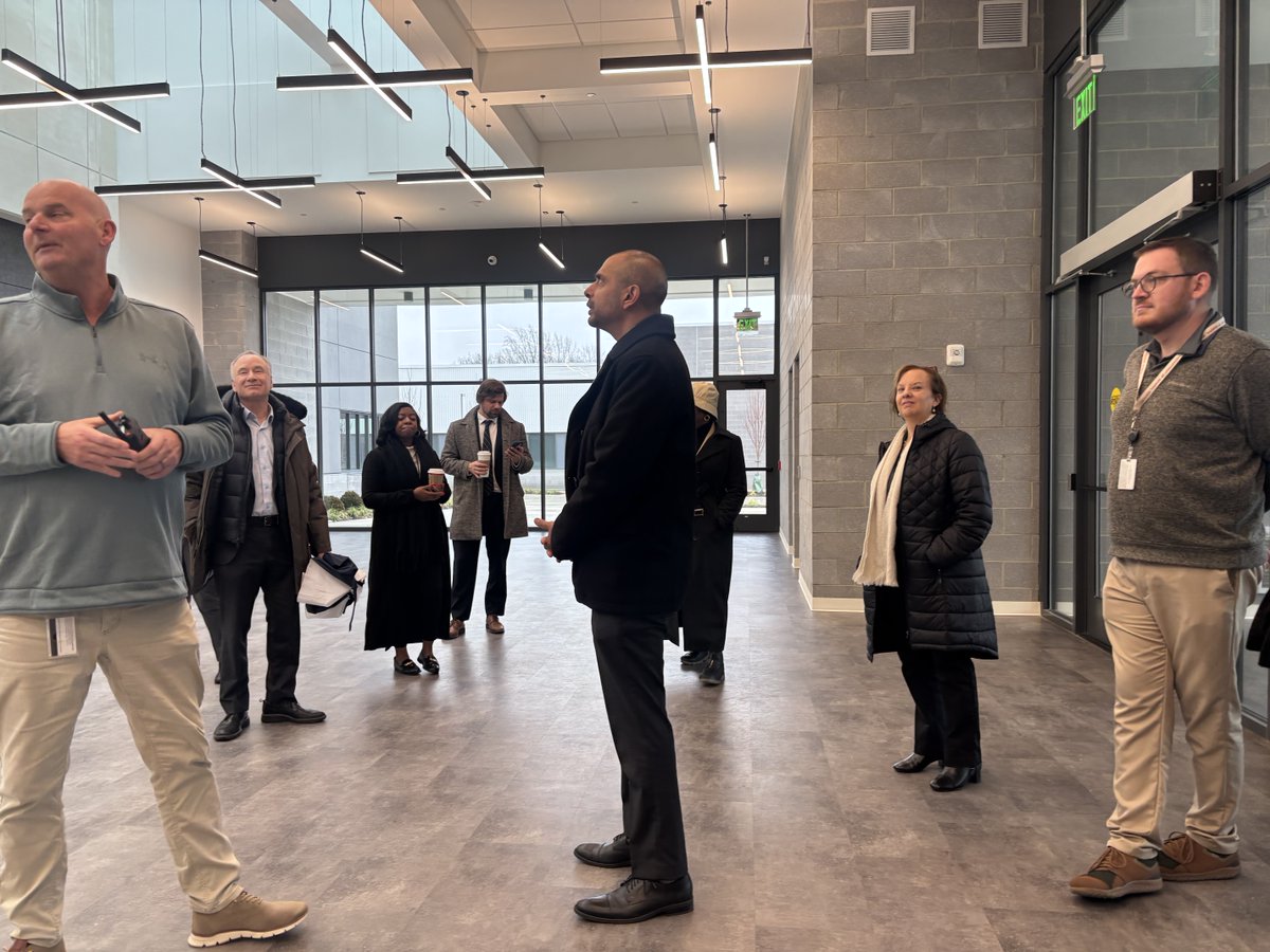 MCPAlert's tweet image. Secretary Chaudhry and DGS leadership toured Stevenson University’s new Performing Arts Center, featuring world-class rehearsal studios, performance halls, and more. We’re proud to see capital grants invested in education and the arts, supporting Maryland's talented students!
