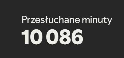 mam wrażenie że muzyki słucham dosłownie cały czas a później przychodzi wrapped i widzę to XD