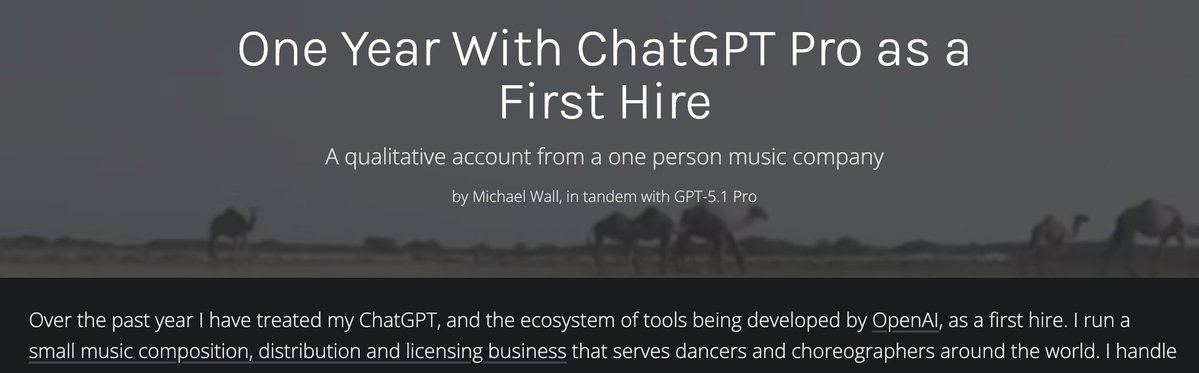 Want a masterclass in using ChatGPT? Read this account. I work here and helped build these products,