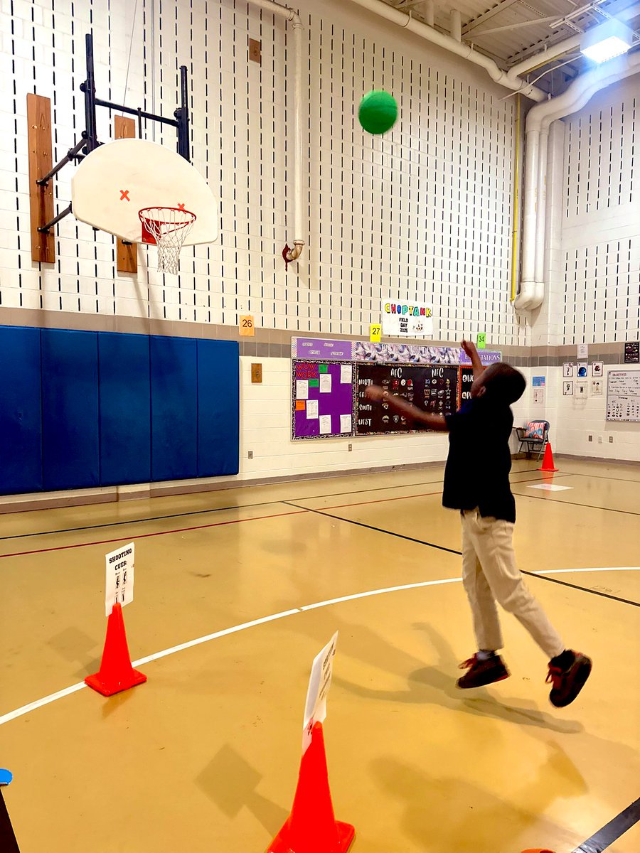 In December we begin our basketball unit 🏀 We begin with fundamental skills such as dribbling, shooting, and passing during our first week!