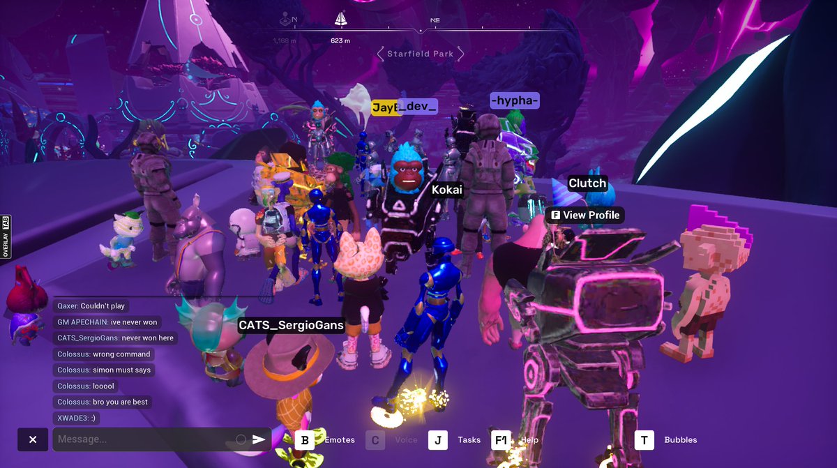 TheKokai's tweet image. Proof of play for another game night with @OtherGamesXYZ  x @MarsCatsVoyage on @OthersideMeta 

Thanks to @ClassicsCrypto @honeybd @morethenhype and everyone that attended.  Now I need to fix my controller so I don&apos;t fumble 360 jumps on my keyboard under pressure 😅
